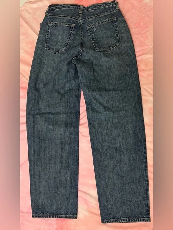 NWT Women's Mid-Rise 90's Baggy Denim Jeans Universal Thread Vintage Dark Wash 0 - Picture 8 of 9